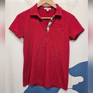 Burberry Brit Red Women's Polo Small